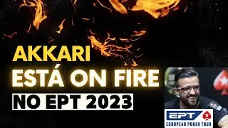 Andr&eacute; Akkari est&aacute; iluminado no European Poker Tour 2023