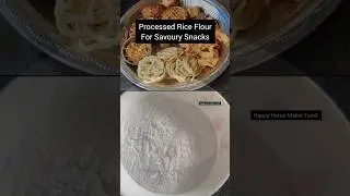 Homemade RiceFlour| Snacks Diwali Special Series -2 | #diwalisnacks #riceflourrecipe