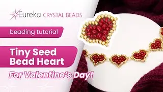♥️ Valentine's Day Tiny Seed Bead Heart ♥️ Free Beginner-Friendly Beading Tutorial ♥️