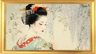 Geisha Japanese Ukiyo-e & Zen Art | Traditional Frame TV Art | 4K UHD Wall Art Screensaver