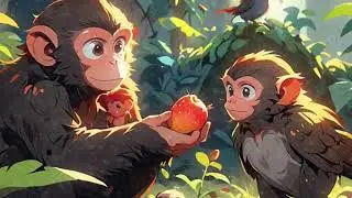 wonderful monkey named Momo अद्भुतः वानरः मोमो नाम/ Short story in English