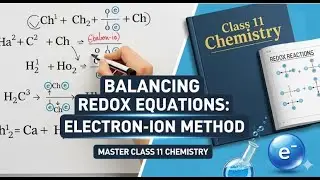 balance ionic equation | Redox equation | equation by ion electron method | chemistry first year
