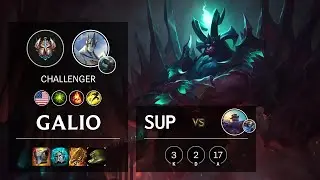 Galio Support vs Braum - NA Challenger Patch 10.20