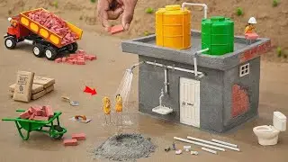 Самодельный мини-туалет из кирпичей с водопроводом | инженерно-научный проект