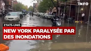 New York est paralysée par des inondations - RTBF Info