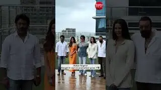 'Baaghi 4' team spotted together at Andheri promoting their movie #baaghi4tigershroff #galatta