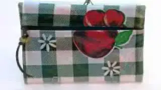 Oilcloth Zipper Pouch Bags