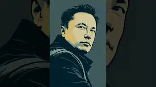 Elon Musk Pop Art Portrait Speed Draw Procreate