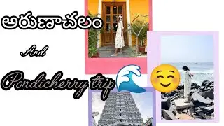 అరుణాచలం🙏 pondicherry trip 🌊 full trip budget details👆#yt #devotional #youtube #temlpe #love