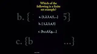 Finite Set Quiz