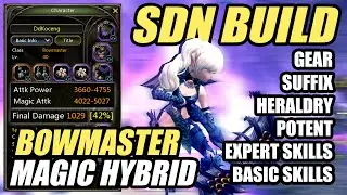 ENGSUB SDN GEAR Build Bowmaster Magic Hybrid CAP 40 Dragon Nest Sea Classic #dnseaclassic