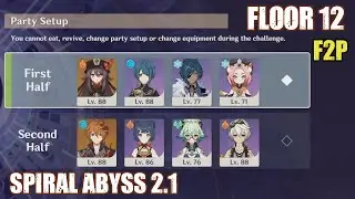 C0 Hutao Vaporize Melt Comp & C0 Childe Vaporize Comp | 4 Stars Weapons [Spiral Abyss 2.1 Floor 12]
