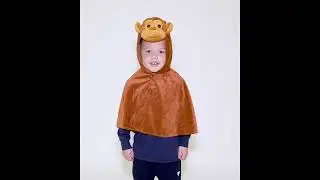 Pretend to Bee: Monkey Dress-up Cape 'Peel the Banana Cheeky!'