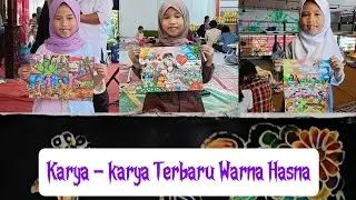 Karya-karya warna hasna...yuks spill teman teman 🎨🥰 #mewarnai #warnahasna #art 