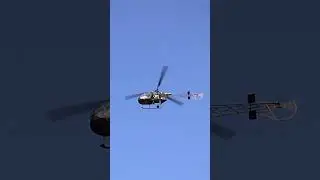 Alouette II Flyover & Sound #helipilot #Vintage #Helicopter #helicoptersound  #shorts  #flying