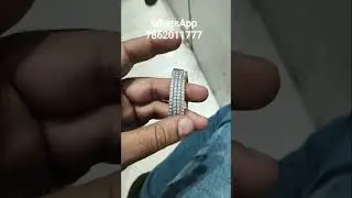 Mozilla diamond with styling Silver 92.5 Gold polish #jewelry #bestring #bangles