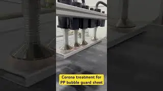 Corona treatment machine for PP bubble guard sheet, pallet sleeve box, sleeve packs #machine