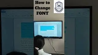 How to change font in MS word💯 #youtubeshorts #ldcefficiency