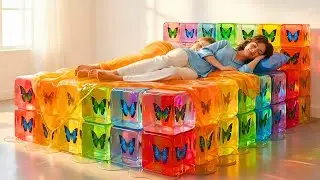 Which Ultimate Surreal Light Bed Would You Choose? ✨😴 | Ultimate Oddly Satisfying AI ASMR