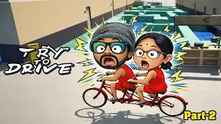 Slippery Floor + Bad Driving = BIG FIGHT 😂 | Try To Drive Couple Gameplay