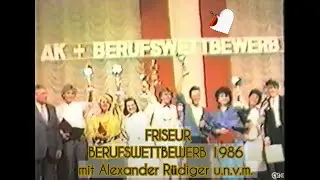 Friseur Berufswettbewerb 1986 mit Alexander R&uuml;diger