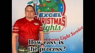 What is the process of professional Christmas light installation?