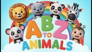 A to Z Animal Song 🐶🦁 | ABC Alphabet Song for Kids | Learn Letters with Animals