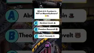 🗿 &ldquo;Only FOUR presidents are carved!&rdquo;Which U.S. President Is NOT on Mount Rushmore?#usaquiz #amercia