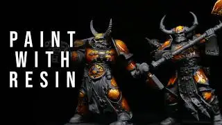 Янтарная броня из УФ-смолы | Warhammer 40k и Age of Sigmar