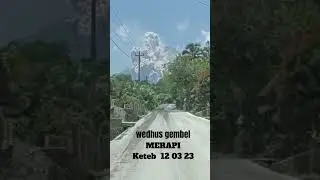 ERUPSI MERAPI BELUM BERHENTI | GUNUNG MERAPI #shorts