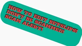 HOW TO EDIT BET SLIPS ON EVERY WEBSITE