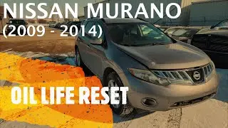 Nissan Murano - How to RESET OIL LIFE MAINTENANCE INDICATOR (2009-2014)