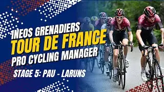 Tour de France - Pro Cycling Manager - Ineos Granadiers: Etap 5. Pau - Laruns PL