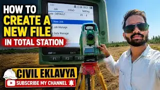 Create a file in total station machine 