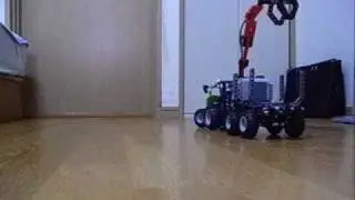 Lego Technic 8049 Tractor with Log Loader Motorize.wmv