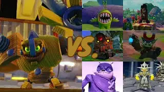 Krankenstein VS. All DLC Bosses | Skylanders Trap Team