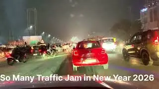 New Year 2026 traffic jam