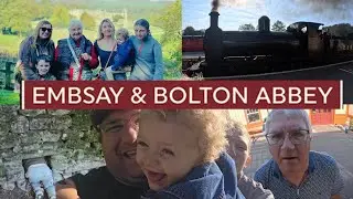 Embsay & Bolton Abbey steam train and Abbey grounds vlog. ONE OF THE BEST DAYS OUT EVER !!! #vlog 