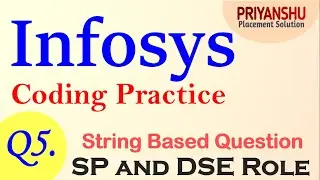 Infosys SP and DSE Coding | Infosys Programming Question | Infosys Coding Questions for SP and DSE