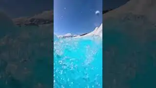 the best glacier Blue in Alaska | clear water | Snow | white sand | beach | beauty of wave | #waves