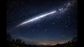 Bright Streak of Light in Night Sky ! Starlink Satellites, UFO, Comet or Meteors???