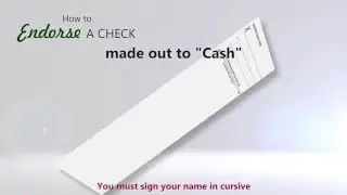 How to Endorse a Check