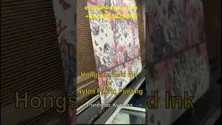 Hongsam Acid Ink for Nylon Fabric Printing #fabricprinting #hongsam #acidink #nylonfabric