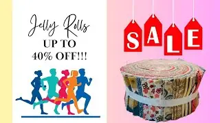JellyRoll Fabric SALE! Up to 40% OFF Pre-Cuts from Connecting Threads