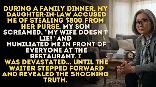 Daughter-In-Law Said I Stole $800. Son Yelled 