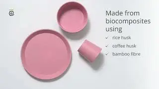 Earth Friendly Unbreakable Dinner Set for Kids | Made with Rice Husk | Kids Plates, Bowls & Tumblers