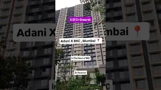 Adani Ten BKC at Bandra 3&4 Apartment with Deck starting ₹ 6.45 world-class amenities #ytshorts #bkc