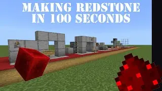 Building  Minecraft Redstone in 100 seconds!
