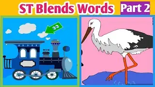 ST Consonant blend sound | Part 2 | Phonics for kids | Learn to Read
