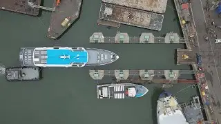 Bay Ship & Yacht Syncrolift - Quickly lifting ships from water to land for service